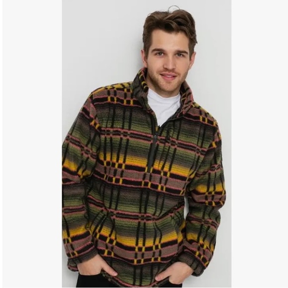 BILLABONG Men’s Boundary Mock Neck Fleece Pullover in Raven size Medium - Picture 2 of 10